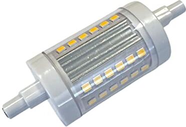 LEDLUX Lampadina Led R7S 78mm, 9W=80W 1020lm, Diametro 28mm, Angolo 360° (1, Bianco Freddo 6000K)