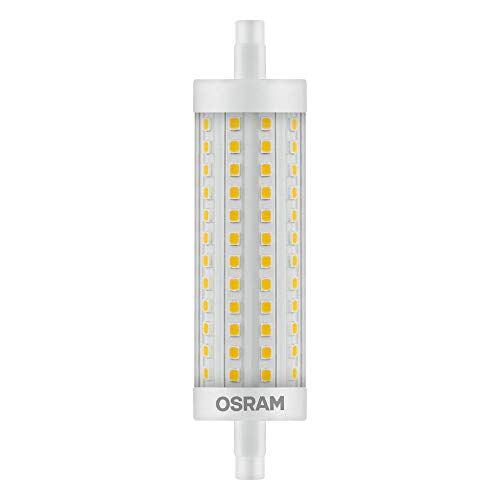 OSRAM Torcia LED dimmerabile  con base R7s, tubo LED da 16 W, ricambio per lampadina da 125 W, bianco caldo (2700 K)\