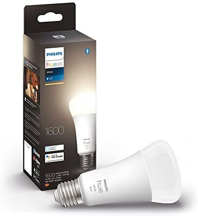 Philips White Lampadina Smart LED Smart, Bluetooh, Attacco E27, 15W, Dimmerabile, Luce Bianca Calda, Bianco