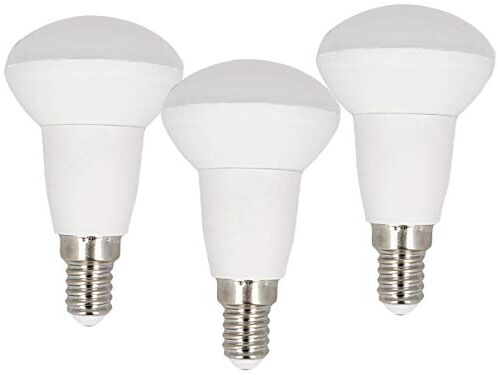 LEDLUX 3 Pezzi Lampada Led a Riflettore, Led E14 PAR16 R50, 6W=40W 220V, Diametro 50mm, Lunga 86mm (4000K)