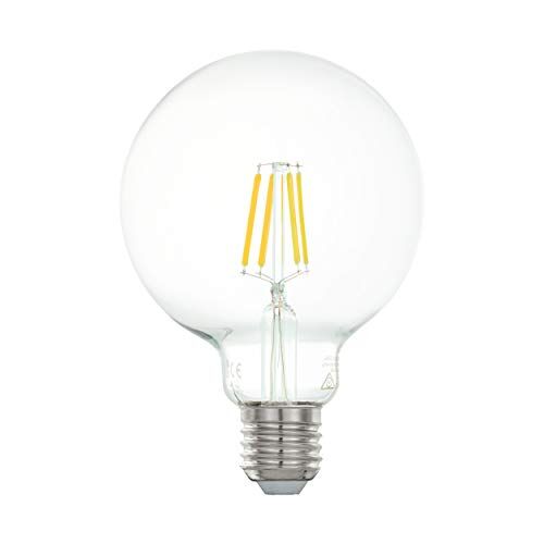 Eglo E27 LED, lampadina a globo classica, fonte di luce per illuminazione retrò, 4 Watt (equivalente a 40 Watt), 470 lumen, luce bianco caldo, 2700k, lampadina Edison G95, Ø 9,5 cm