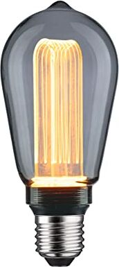 Paulmann Lampadina LED Inner Glow Edition bulbo 80lm Opaco 3,5 Watt 1800 K E27 3.5 W, Vetro di Fumo