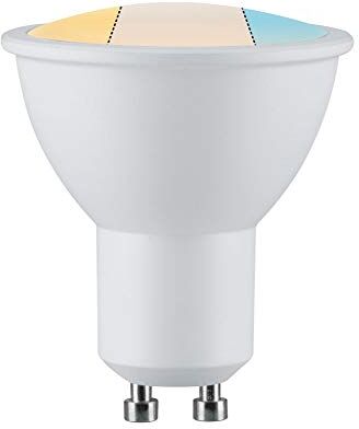 Paulmann LED riflettore GU10 230V 470lm 5,9W White Switch bianco lampade plastica lampadina 5.9 W, 1 set