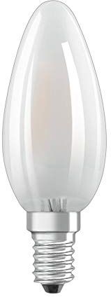 OSRAM Lampadina, Attacco: E14, Calda, 2700 K, 5 W, Equivalenti a 40 W, LED Retrofit Classic BA Dim, Bianco Caldo, Confezione Singola