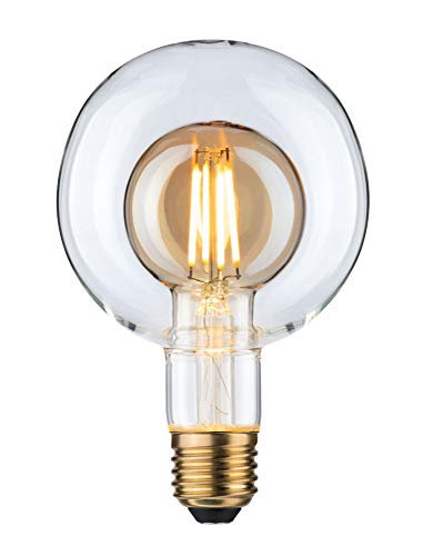 Paulmann Lampadina LED Inner Shape G95 Globe lampadina dimmerabile da 4 Watt dorato luce efficiente bianco caldo 2700 K E27