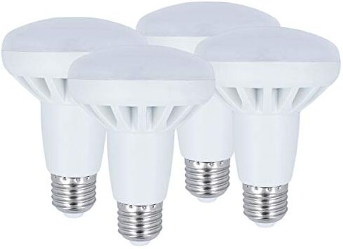 LEDLUX 4 Pezzi Lampada LED E27 R80 Riflettore Faretto Spot 9W 220V Bianco (4500K)