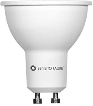 BENEITO FAURE System GU10 Lampadina a LED da 8 W, dimmerabile, sostituisce lampadine alogene da 75 W, 700 lumen, luce diurna 4000 K, angolo di diffusione 60°