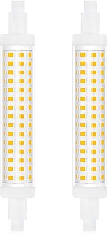 Bonlux 15W Led R7S 118MM No Dimmerabile Lampadina Lineare J118 con 1300LM, Equivalente a 130W R7S Lampada Alogena, 360 Gradi (Confezioni da 2, Bianco Neutro 4000K)