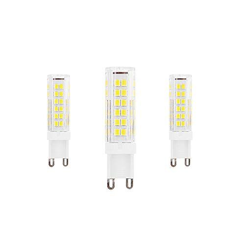 Lepro Lampadine LED G9 9W,Lampada Alogena Equivalente a 90W Bianco Freddo 6000K 900LM Angolo del Fascio di 360 ° Non Dimmerabile Lampada a Risparmio Energetico G9(Confezione da 3)