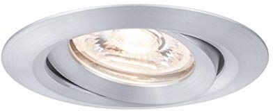 Paulmann Nova mini Plus lampada da incasso LED Coin rotonda orientabile incl. 1 faretto da incasso da 4 Watt dimmerabile alluminio tornito apparecchio da incasso alluminio bianco caldo 2700 K