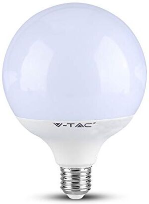 V-TAC Lampadina LED Globo con Chip Samsung attacco E27 18W, Bianco Freddo