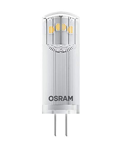 OSRAM Lampada a LED  a pin con base G4, bianco caldo (2700 K), lampada a bassa tensione da 12 V, 1,8 W, ricambio per lampada convenzionale da 20 W. Indice di resa cromatica ≥80 [classe energetica F]