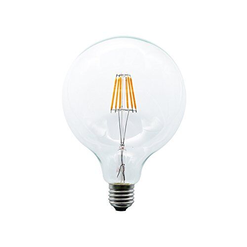Mengjay ® G125 6W Antico Edison Stile Vintage Filamento Lampadina LED 2200-2300K Bianco Caldo 500 lumen 6W sostituisce a 50W Attacco E27-360°Angolazione Fascio Luce 1 Pezzi