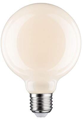 Paulmann Lampadina LED filamento G95 6 Watt lampadina classica dimmerabile opale 2700 K bianco caldo E27