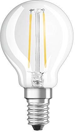 Osram LED Retrofit CLASSIC P Pacco da 10 x Lampadina LED, Attacco: E14, Bianca Calda, 2700 K, 4 W, Equivalenti a 40 W, Opaco, LED Retrofit CLASSIC B, Chiaro, Taglia Unica