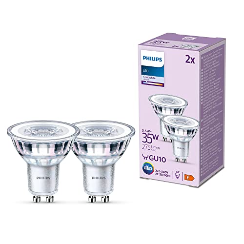 Philips LED, Faretto LED, Luce Fredda, 2 Unità (Confezione da 1)