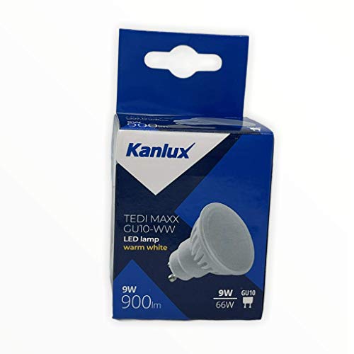 Kanlux Lampadina Led 9W in ceramica Milky cover GU10 TEDI MA LED GU10-WW Cod. 23412 Bianco Caldo 3000K