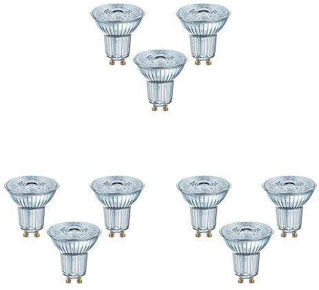 Osram Lampadine LED Spot PAR16, 4.3 W Equivalenti 50W, Attacco GU10, 3 Lamp, Luce Naturale 4000K, Pacco da 3