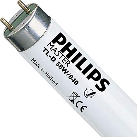 Philips 10 tubi fluorescenti  T8 da 58 W, 1524 mm, colore 840, bianco freddo