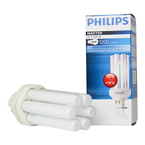 Philips MASTER PL-T TOP 4 Pin 18W GX24q-2 A Bianco caldo lampada fluorescente