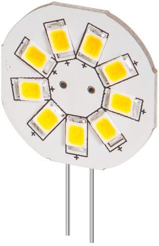 goobay Set di 5 faretti LED da incasso 1,5 W, attacco G4, sostituisce 15 W, 120 lumen, luce bianca calda da 2800 K