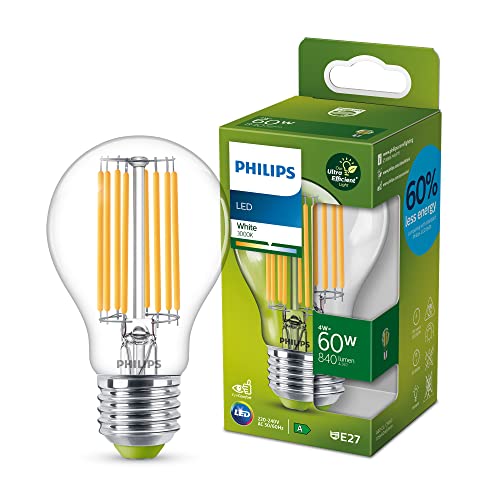 Philips LED Lampadina Classe A Ultra Efficiente a Risparmio Energetico, 75W, Luce Bianca Naturale, E27