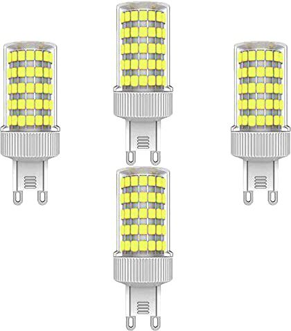 Generic ZHIYUE 4 Pizze G9 10w Lampadine a LED equivalenti Alogene 100W G9 1000LM Lampade a risparmio energetico Portalampada G9 Lampada a LED AC230v Non Dimmerabile Bianco Freddo 6000K