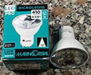 MARINO CRISTAL 21426 DICROLED10 230V 6,5W (EX 57W) GU10 4000°K 410lm FASCIO 10°