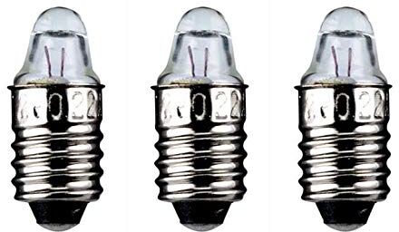 goobay Set di 3 lampadine a forma di lente 0,5 W, attacco E10 2,2 V (DC) 250 mA