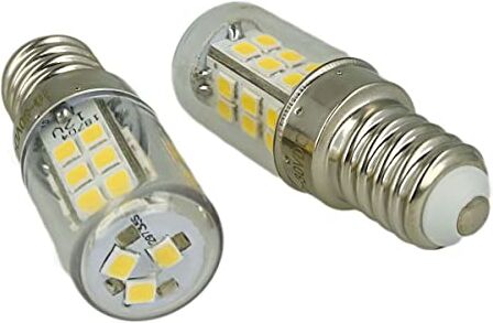 LEDLUX 2 Pezzi di Lampade Led E14 DC 12V 24V 4W Per Luce Cimitero Segnalazione Fotovoltaico Barche Camion (Bianco Freddo 6000k)