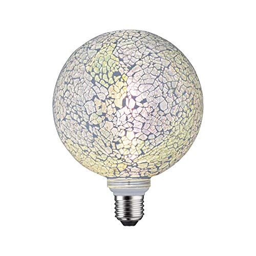Paulmann LED Miracle Mosaic G125 Globe Lampadina dimmerabile da 5 Watt Bianco Luce efficiente Caldo 2700 K E27 W