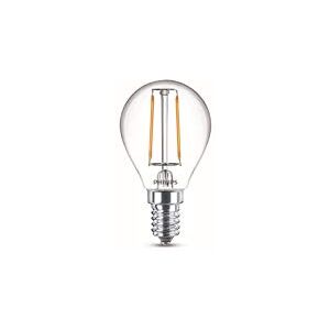 Philips Lighting Lampadina LED Goccia Filamento, 2 Pezzi, Equivalente a 25W, Attacco E14, Luce Bianca Calda, non Dimmerabile Philips Lighting Lampadina LED Goccia Filamento, 2 Pezzi, Equivalente a 25W, Attacco E14, Luce Bianca Calda, non Dimmerabile