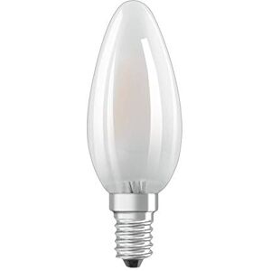 OSRAM Retrofit Classic B Lampadina LED, Attacco: E27, Bianca Calda, 2700 K, 4 W, Equivalenti a 40 W, LED Retrofit CLASSIC B, Opaco, Taglia Unica OSRAM Retrofit Classic B Lampadina LED, Attacco: E27, Bianca Calda, 2700 K, 4 W, Equivalenti a 40 W, LED Retrofit CLASSIC B, Opaco, Taglia Unica