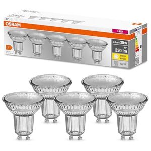 OSRAM Lampada riflettore a LED Lampvoet GU10, Arume caldo 2700 K, 2.60 W, BASE LED PAR16 OSRAM Lampada riflettore a LED Lampvoet GU10, Arume caldo 2700 K, 2.60 W, BASE LED PAR16