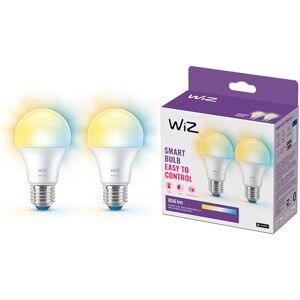 WiZ Lampadina Goccia Smart WiFi, Luce Bianca da Calda a Fredda, attacco E27, equivalente a 60W, Tecnologia SpaceSense, Controllo Vocale (Alexa, Apple HomeKit, Google Home), confezione da 2 WiZ Lampadina Goccia Smart WiFi, Luce Bianca da Calda a Fredda, attacco E27, equivalente a 60W, Tecnologia SpaceSense, Controllo Vocale (Alexa, Apple HomeKit, Google Home), confezione da 2