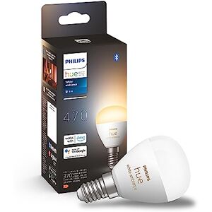 Philips White Ambiance Sferetta Smart LED, Attacco E14, 5.1W, Luce Bianca da Calda a Fredda, Dimmerabile, Controllo con Bluetooth e Hue App, Funziona con Alexa, Google Assistant e Apple HomeKit Philips White Ambiance Sferetta Smart LED, Attacco E14, 5.1W, Luce Bianca da Calda a Fredda, Dimmerabile, Controllo con Bluetooth e Hue App, Funziona con Alexa, Google Assistant e Apple HomeKit