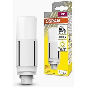 OSRAM DULUX LED D18 VT EM, G24D, 7.5W, 870lm, 3000K, colore bianco caldo, adatta per applicazioni verticali grazie a un angolo del fascio di 300 gradi, durata lunga, luce immediata OSRAM DULUX LED D18 VT EM, G24D, 7.5W, 870lm, 3000K, colore bianco caldo, adatta per applicazioni verticali grazie a un angolo del fascio di 300 gradi, durata lunga, luce immediata