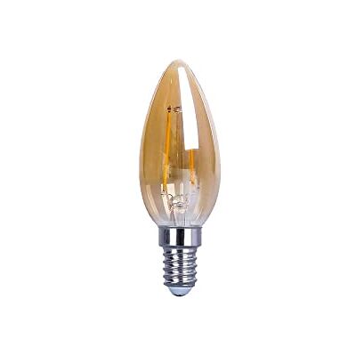 NITYAM Confezione da 10 Lampadina LED Filamento Flamme 4W 350 Lumen Attacco E14 Modello C37 Colore Ambra Colore Illuminazione Bianco Caldo 3000K Angolo d'illuminazione 360° NITYAM Confezione da 10 Lampadina LED Filamento Flamme 4W 350 Lumen Attacco E14 Modello C37 Colore Ambra Colore Illuminazione Bianco Caldo 3000K Angolo d'illuminazione 360°
