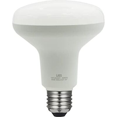LAES Lampadina LED riflettore E27, 12 W, bianco, 90 x 116 mm LAES Lampadina LED riflettore E27, 12 W, bianco, 90 x 116 mm