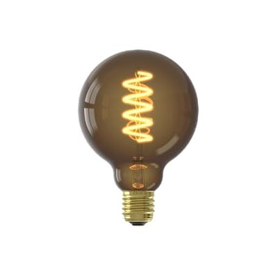 CALEX Lampadina LED E27, G95, Filamento Spirale Rustico, Nero, Dimmerabile Un bagliore caldo e rustico con vetro nero e filamento a spirale visibile, per un'atmosfera vintage CALEX Lampadina LED E27, G95, Filamento Spirale Rustico, Nero, Dimmerabile Un bagliore caldo e rustico con vetro nero e filamento a spirale visibile, per un'atmosfera vintage