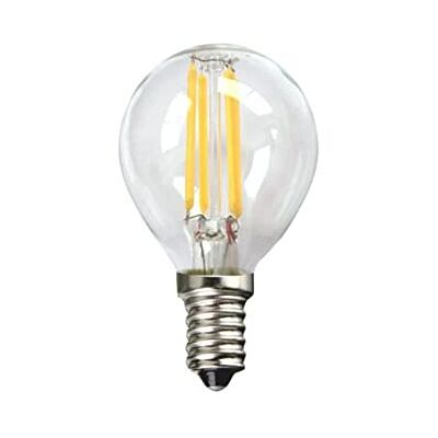 SILVER ELECTRONICS , lampadina, 3 watt, trasparente, LED con filamento, forma sferica, E14, 3 W SILVER ELECTRONICS , lampadina, 3 watt, trasparente, LED con filamento, forma sferica, E14, 3 W