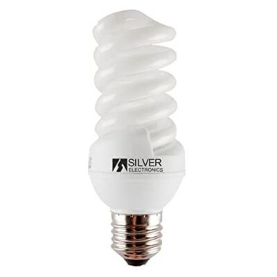 SILVER ELECTRONICS Mini Full lampadine a risparmio energetico, 2700 K E27, 20 W, bianco SILVER ELECTRONICS Mini Full lampadine a risparmio energetico, 2700 K E27, 20 W, bianco