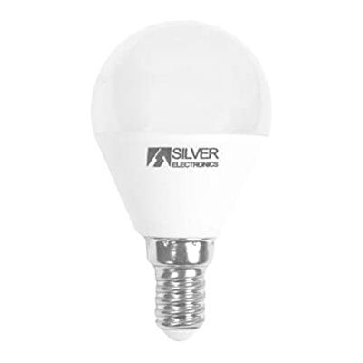 SILVER ELECTRONICS Lampadina LED 3000 K E14, 7 W, 3 x 4,5 x 8,1 cm, Colore: Bianco SILVER ELECTRONICS Lampadina LED 3000 K E14, 7 W, 3 x 4,5 x 8,1 cm, Colore: Bianco