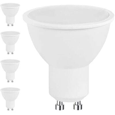 Europalamp 5 lampadine LED GU10 5 W equivalenti 50 W lampada alogena, bianco 450 LM protezione degli occhi, non dimmerabile, adatto per la decorazione di illuminazione domestica, ecc (3000 K - Europalamp 5 lampadine LED GU10 5 W equivalenti 50 W lampada alogena, bianco 450 LM protezione degli occhi, non dimmerabile, adatto per la decorazione di illuminazione domestica, ecc (3000 K -