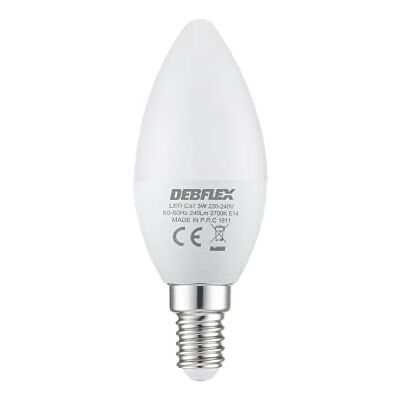 DEBFLEX Lampadina LED C37 E14, 2700 Kelvin DEBFLEX Lampadina LED C37 E14, 2700 Kelvin