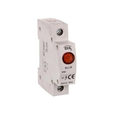 Kanlux Lampada Spia Led Presenza Rete Da Quadro Rossa Barra Din Led Kli-r Kanlux Lampada Spia Led Presenza Rete Da Quadro Rossa Barra Din Led Kli-r
