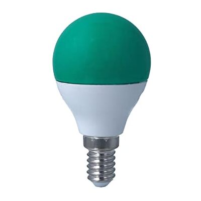 LEDLUX 1 Pezzo Lampadina Led E14 Verde, 4W=35W 220V, Forma Globo G45, Per Decorazione Feste LEDLUX 1 Pezzo Lampadina Led E14 Verde, 4W=35W 220V, Forma Globo G45, Per Decorazione Feste