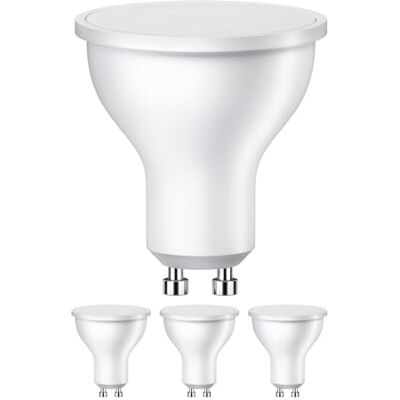 ledscom.de 4x lampadina LED GU10, PAR16, bianco caldo (2700 K), 7 W, 630lm, 103°, opaca ledscom.de 4x lampadina LED GU10, PAR16, bianco caldo (2700 K), 7 W, 630lm, 103°, opaca