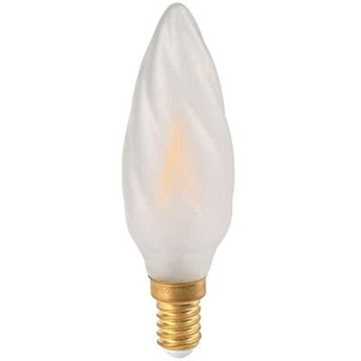 Girard Sudron -LED Lampadina a filamento a candela F6, 35 mm, attacco Edison piccolo SES, luce bianca calda, 580 lumen, 5 W, satinata Girard Sudron -LED Lampadina a filamento a candela F6, 35 mm, attacco Edison piccolo SES, luce bianca calda, 580 lumen, 5 W, satinata