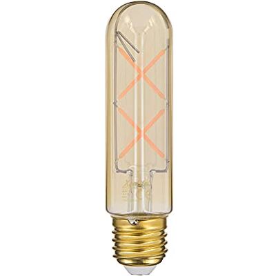 XANLITE Lampadina LED E27 Vintage T125 Tubo Attacco E27 Lampadina Vintage E27 LED Vetro Ambrato Angolo di Illuminazione 320° Lampadina filamento E27 4W equivalente 30W 323 Lm Luce bianca calda - XANLITE Lampadina LED E27 Vintage T125 Tubo Attacco E27 Lampadina Vintage E27 LED Vetro Ambrato Angolo di Illuminazione 320° Lampadina filamento E27 4W equivalente 30W 323 Lm Luce bianca calda -